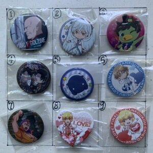 美男高校/木乃伊/蕉鱼/小樱/黑白看守所/皿三昧徽章1g