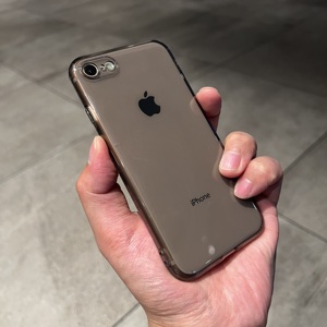 圆润手感iPhone7plus手机壳8PLUS深黑灰色苹果7p透明8p硅胶软适用