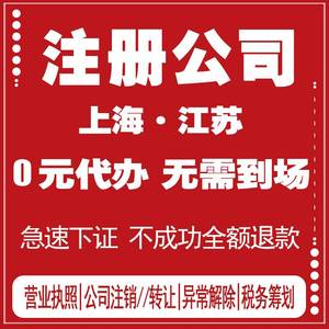 江苏省南京市年审公司注册代办理营业执照电商执照变更注销解异常