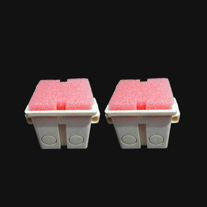 pvc86型线盒填充泡沫堵 穿筋盒预埋封堵模块开关插座底盒保护盖板