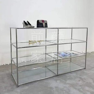 004人付款淘宝内衣店展示架货架文胸内裤靠墙睡衣展示柜服装店金色