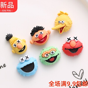 芝麻系卡通动画人物树脂饰品配件 diy手工贴片手机壳套装美容材料