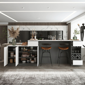 彼特猫岛台餐桌一体客厅吧台隔断柜简约现代横厅沙发后背柜靠柜餐