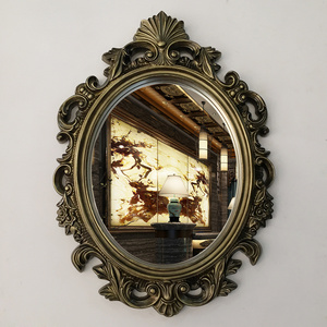 欧式镜子壁挂镜复古椭圆