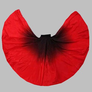 现代舞古典半身裙纯色舞蹈大摆裙新疆舞练功服舞台演出服装渐变色