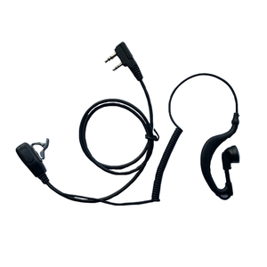 对讲机耳机 通用型TK粗线 曲线耳挂式耳机