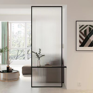轻奢简约不锈钢长虹玻璃屏风隔断入户玄关客厅卫生间铁艺遮挡半墙