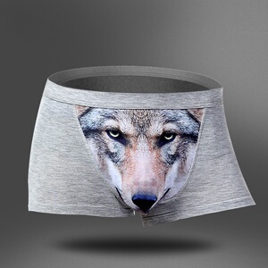 霸气生日创意秀老鹰个性内裤男搞怪创意欧洲搞笑平角裤大象鹰四角