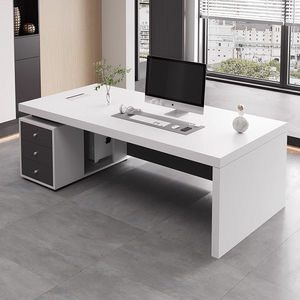 办公桌老板桌轻奢高级感桌椅组合简约现代大班台办公室单人电脑桌