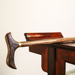 老年人实木拐杖木质手杖木头拐棍礼品助行鸡翅木拐扙材质保真包邮