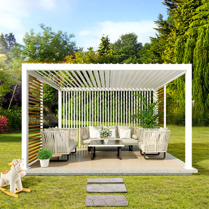 howvin户外凉亭铝合金庭院别墅花园遮阳棚新中式室外院子阳台亭子