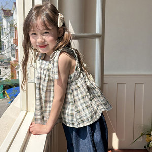女童吊带小衫背心外穿夏季薄款时尚夏装套装儿童上衣女夏洋气韩版