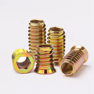 家具内嵌螺母m6木家具内嵌式 m8家具预埋螺母m10内外牙螺母嵌入式