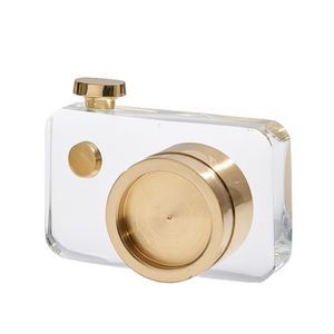 现代创意客厅样板f房饰品水晶相机3摆件北欧软装酒店电视柜家居摆