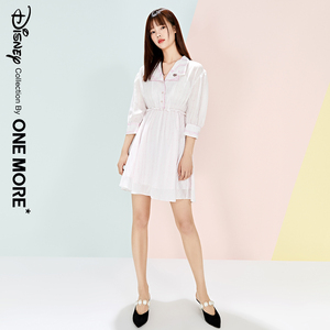 朗文斯汀女装淘宝onemore文墨女装2022夏国内代购后背镂空动物纹