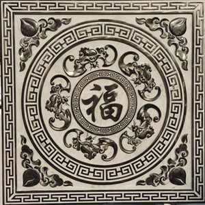 石雕浮雕壁画青石地雕五福临门仿古镂空窗花天然汉白玉福字影壁墙