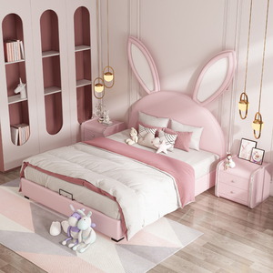 儿童床女孩粉色