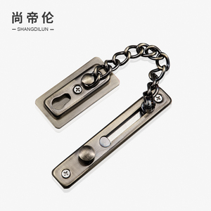 门链入户门免打孔家用门栓门锁扣反锁扣家用安全链防盗锁扣素姿言