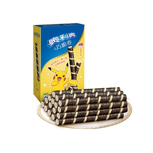 亿滋 奥利奥夹心香草味蛋卷55g脆卷威化饼干巧休闲小零食小吃点心