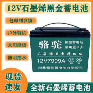 夜市摆摊灯箱户外抽水干电瓶铅酸骆驼蓄电池电瓶12V20A60安大容量