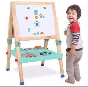 铭塔儿童画板幼儿小黑板家用宝宝学习板支架式画架涂鸦写字板可擦
