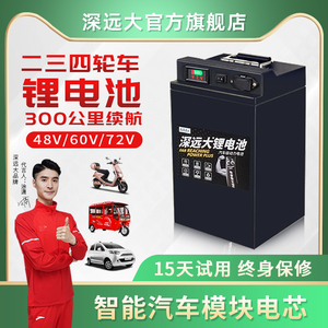 深远009电动车锂电池48伏60v72v外卖三轮车宁德时代a7三元锂电瓶