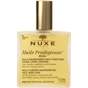 nuxe 欧树 多效滋养护理精油全身护理护发小金油 100ml(for very