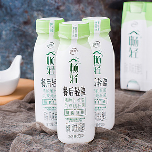 伊利238g畅轻酸奶餐后轻盈膳食纤维消化风味发酵乳益生菌学生奶