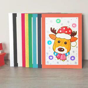 30张儿童画装裱简易卡纸画框567810寸单层相框a4a3裱4开8k水粉画