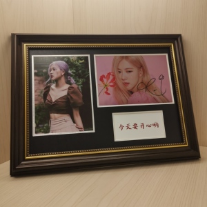 blackpink rose朴彩英周边海报杂志挂件明信片写真照专辑签名礼物