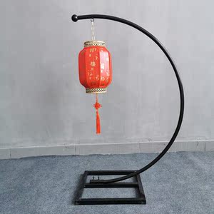 婚庆中式弯钩婚礼架子挂钩婚礼灯笼架子单钩铁艺大红花球灯笼摆件