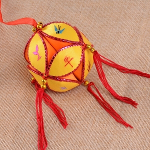 6cm广西纯手工绣球壮族特色民族民族风挂件游戏道具少数手扮大礼