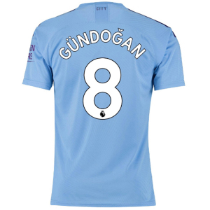 曼城19-20主场短袖足球服球员版球衣阿圭罗 德布劳内斯特林队服