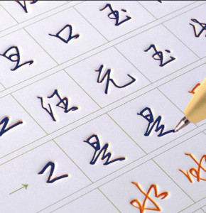 凹槽练字帖数字化行书密码练字法成年人女生字体漂亮行楷硬笔书法临摹