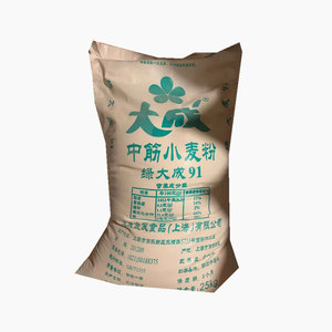 大成中筋小麦粉25kg 绿大成91面粉包子馒头烘焙原料江浙沪皖包邮