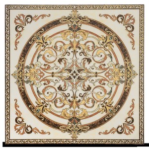 000人付款天猫欧式地砖灰色圆形客厅瓷砖拼图仿水刀拼花地板砖餐厅