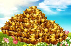 28爱尚佳品店淘宝黄金万两金元宝图元宝纸倾莲池缘起图结缘火供龙票