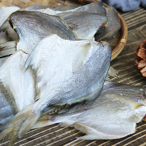 北海特产咸鱼干中号鲳鱼干500g野生海捕白鲳鱼干货渔民自晒无添加