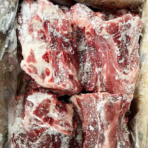 猪胫骨 猪脖骨带肉猪脊椎骨新鲜冷冻20斤猪胫骨饭店食堂食材