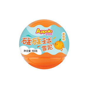 applo香港阿波罗碰碰球雪泥香橙苹果提子芒果4种口味冰淇淋杯
