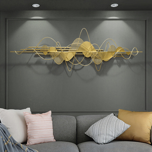 客厅沙发背景墙装饰画高端轻奢铁艺立体创意卧室挂画大气时尚壁画