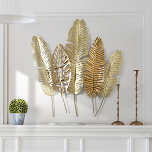 北欧轻奢立体玄关壁饰挂件家居饰品过道创意艺术墙面装饰铁艺壁挂