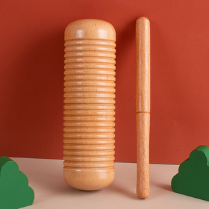 奥尔夫打击乐器原木胡刮红蓝沙筒木鱼幼儿园蛙鸣响筒木制沙筒沙铃