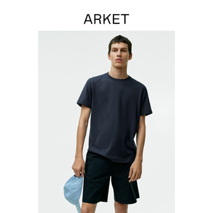 ARKET男装 轻薄宽松短袖圆领T恤2024春季新款1002436011