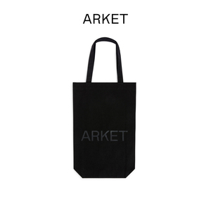 ARKET男女同款 基础款纯棉帆布袋黑色2023秋季新款1021124005