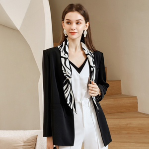 配小西服丝巾女韩版