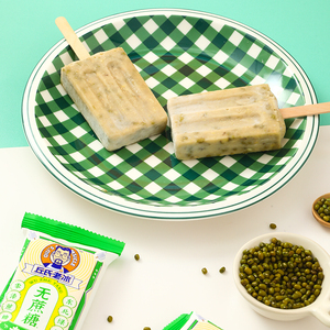 微甜低卡无蔗糖16支包邮丘氏老绿豆红豆老冰棍网红雪糕冻品冰淇淋