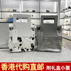 小ck限定洋气 褶皱纸袋包牛皮纸包泼墨包单肩斜跨 夏季手提包包女