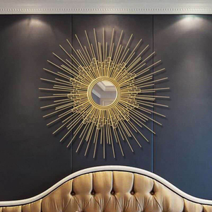 金属太阳镜壁饰墙面装饰挂件北欧创意装饰镜客厅餐厅玄关立体挂饰