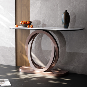 玄关台创意轻奢现代简约进门入户玄关桌子置物架过道装饰柜条案几